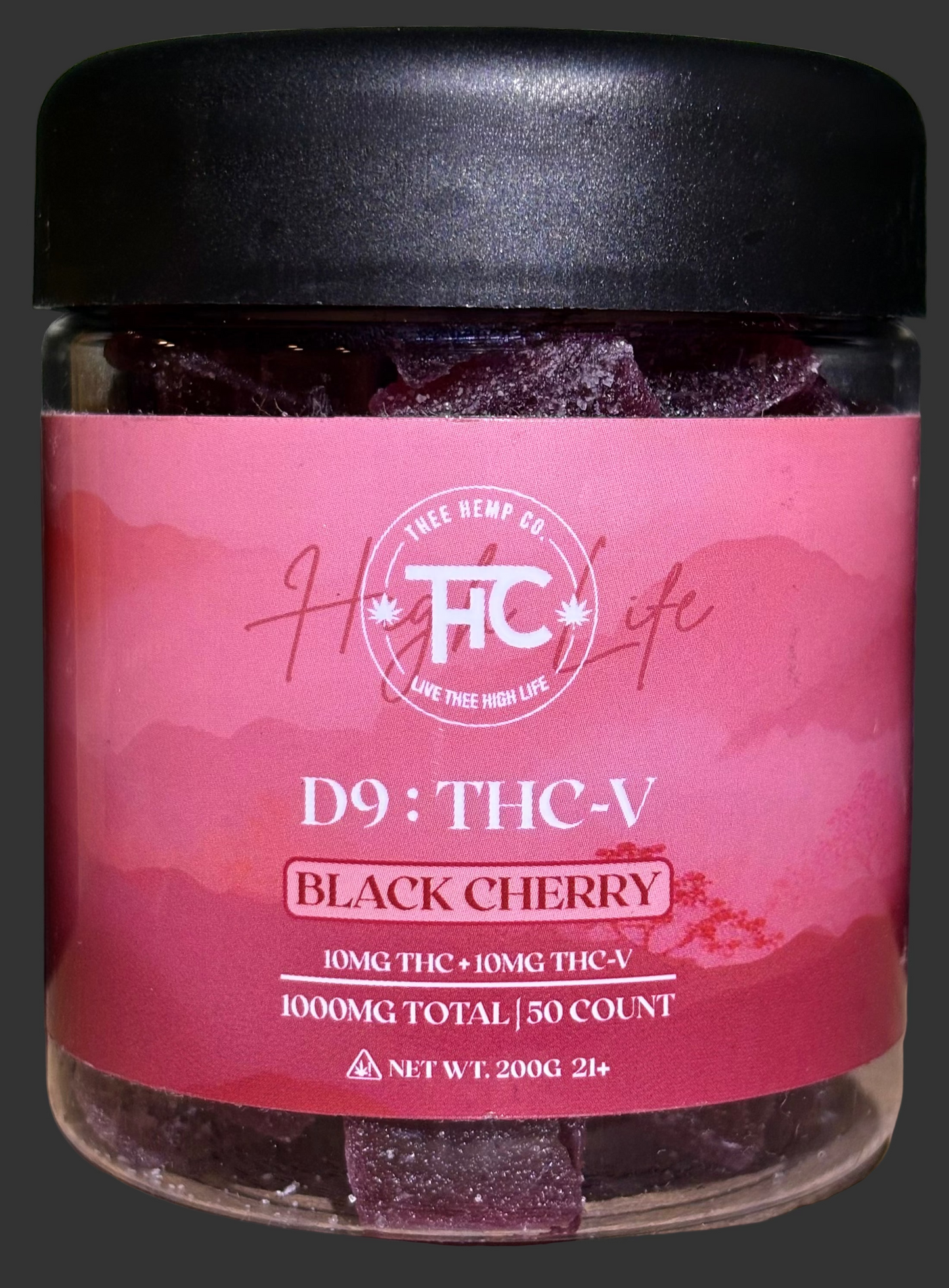 1000mg D9:THCV Cubes 50 Count