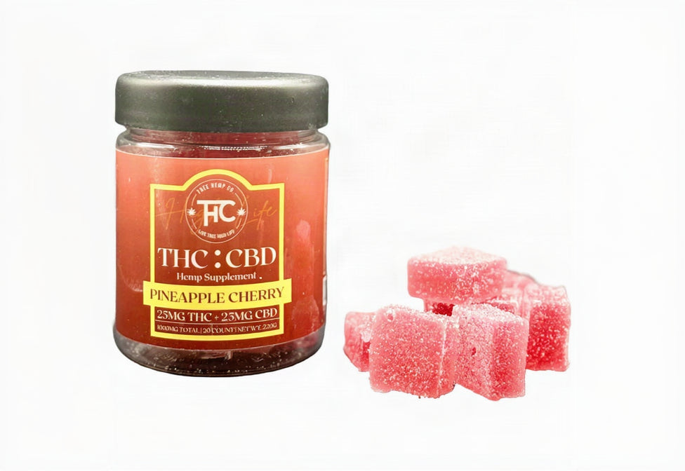 1:1 25mg THC +25mg  CBD Cubes