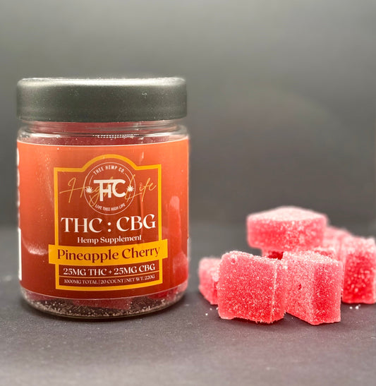 1:1 25mg THC + 25mg CBG Cubes