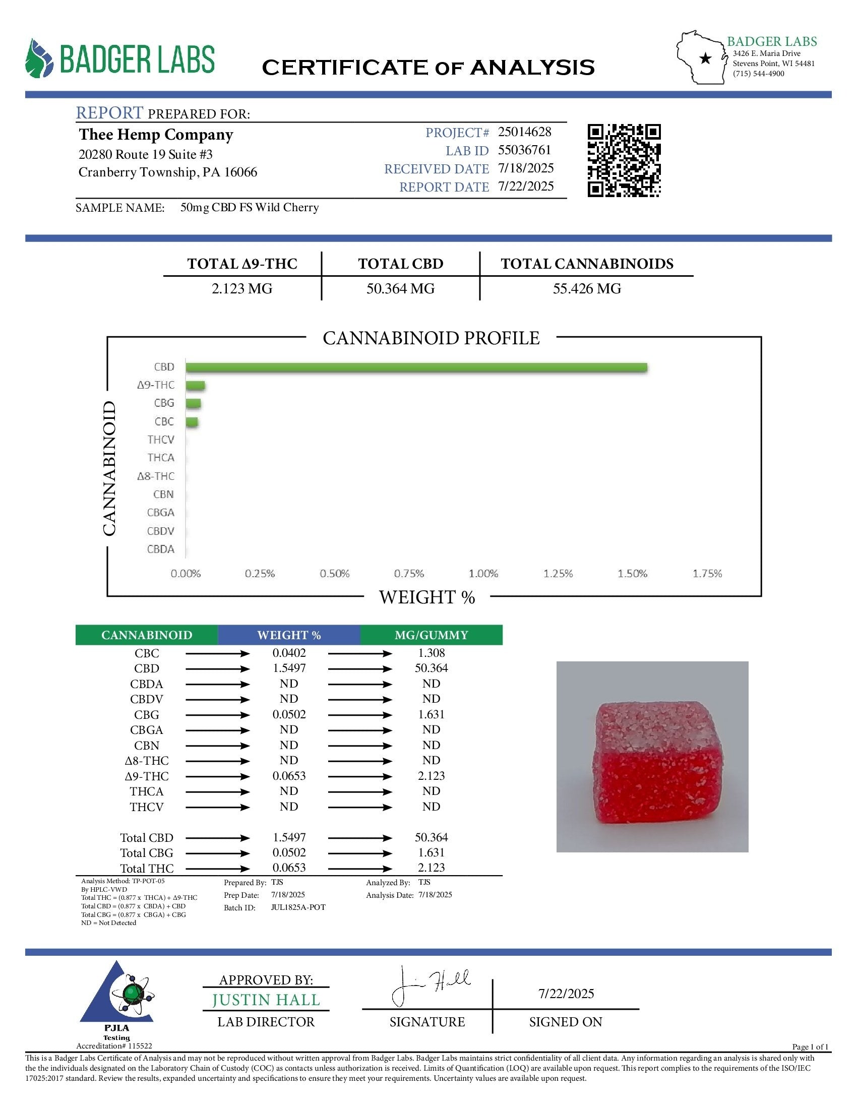 Good Life 50mg Full Spectrum CBD Cubes – Thee Hemp Company