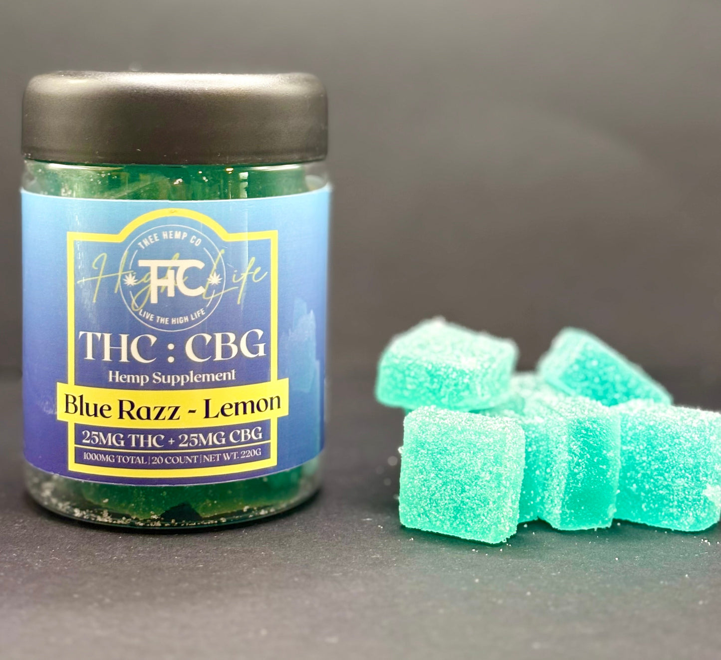 1:1 25mg THC + 25mg CBG Cubes