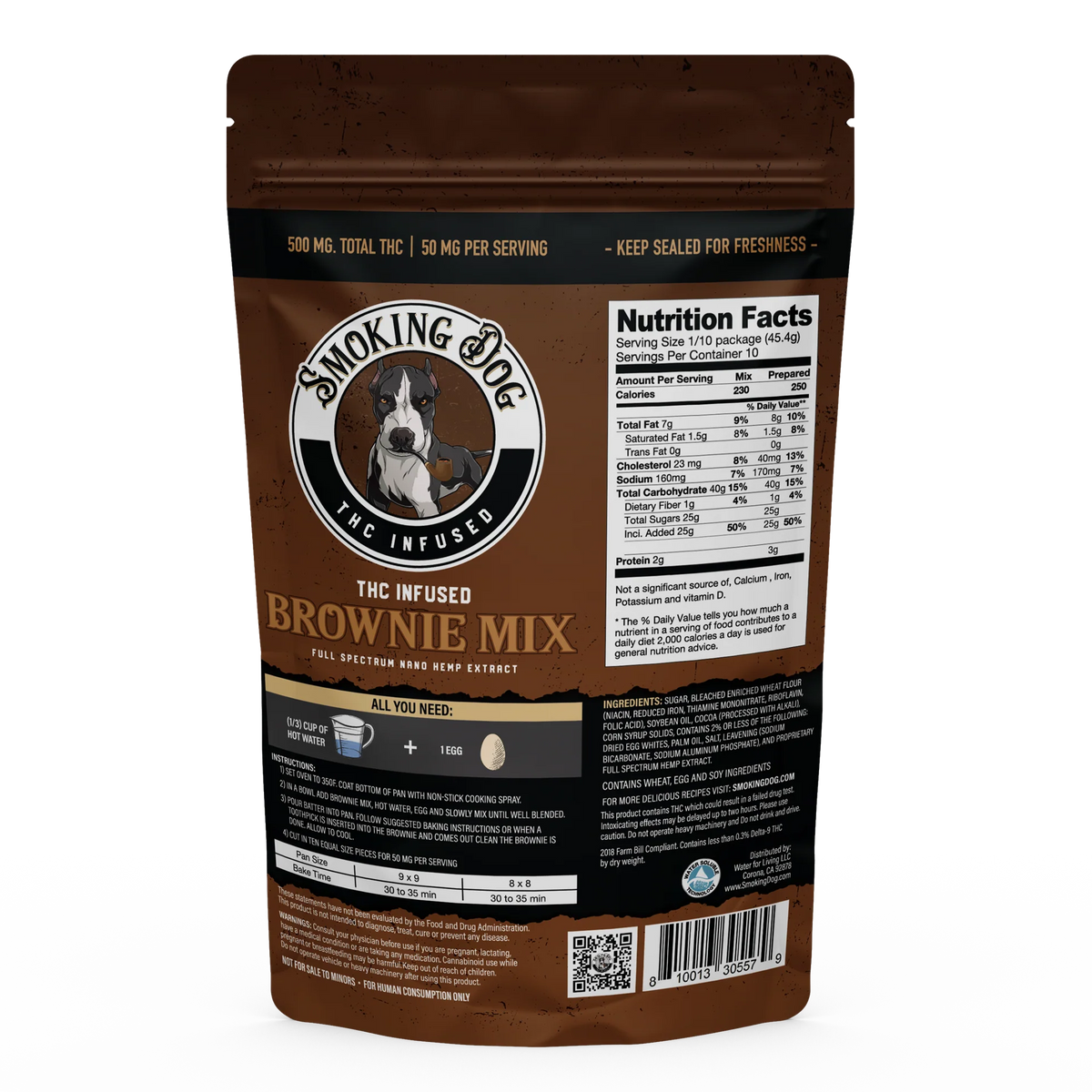 Smoking Dog Brownie Mix 500mg